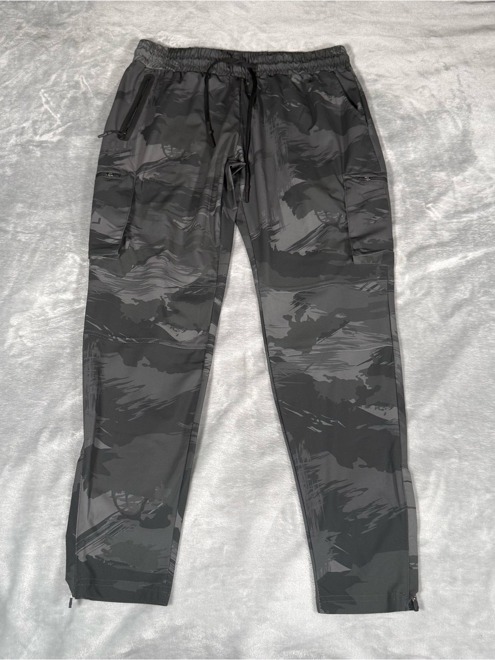 ASRV Tetra Lite Cargo Jogger Pants Mens XL 30” Tapered Fit Athletic Camo NEW